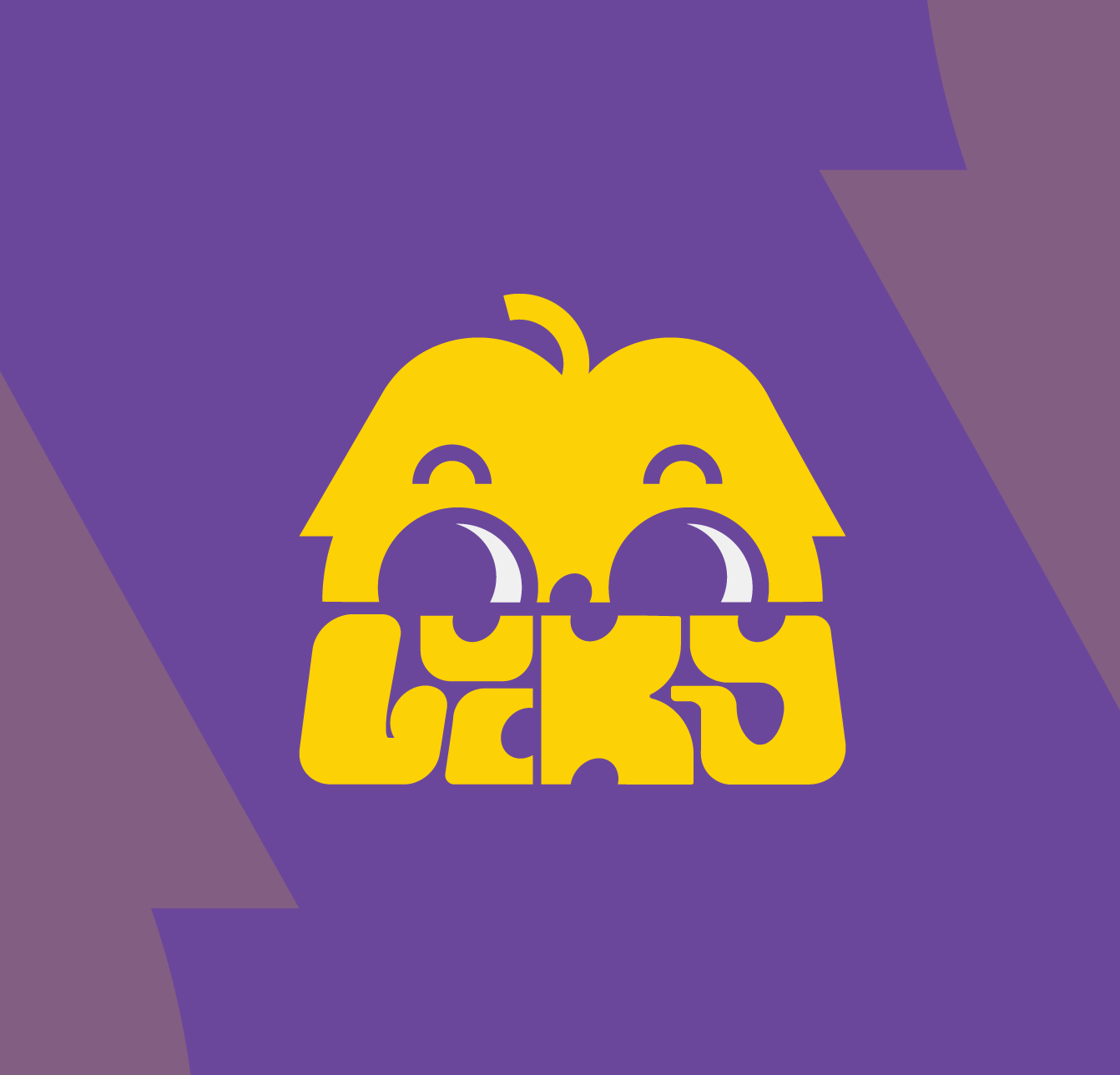 Lucky Kisses logo design variations