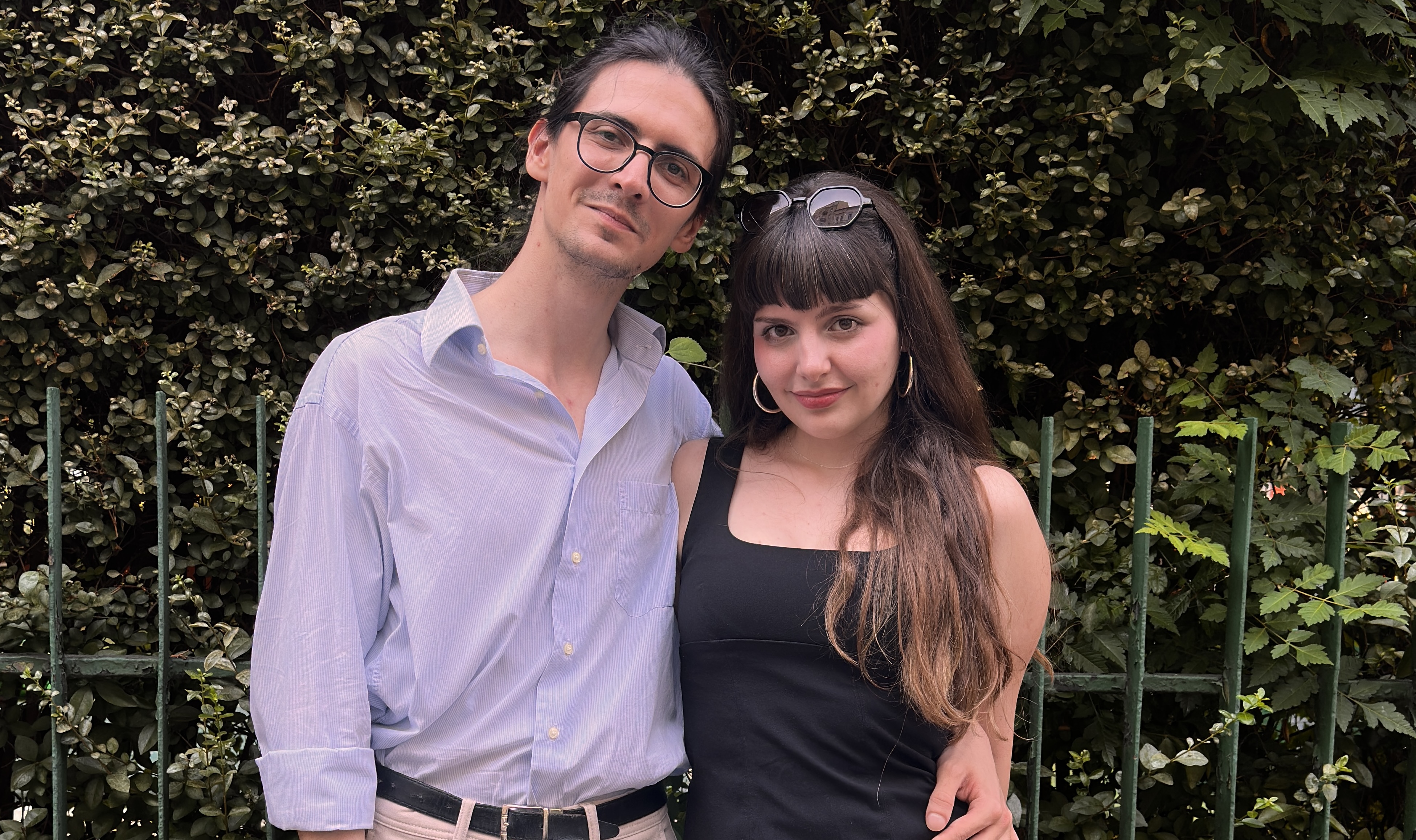 Fanny and Benji working together at Zheo Studio