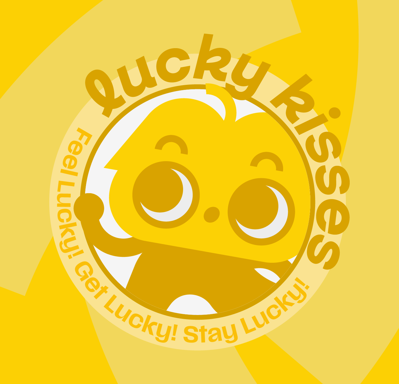 Lucky Kisses final badge design
