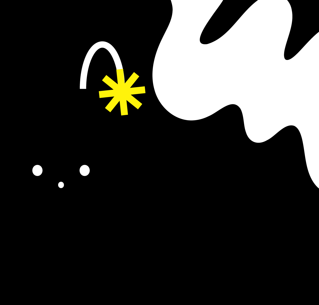 Green matcha drink with white cat design