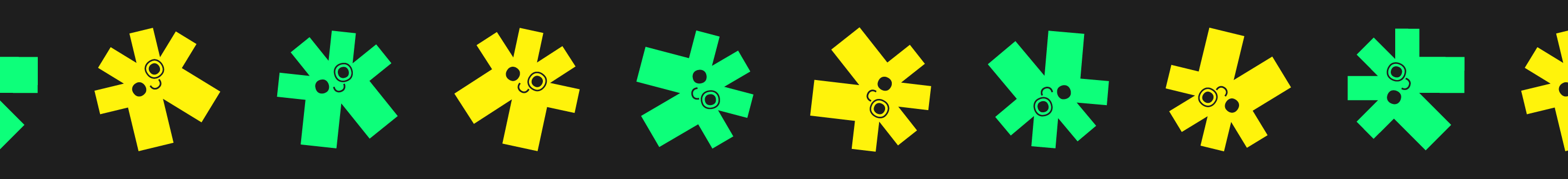 Zheora final brand identity system with star elements and geometric shapes